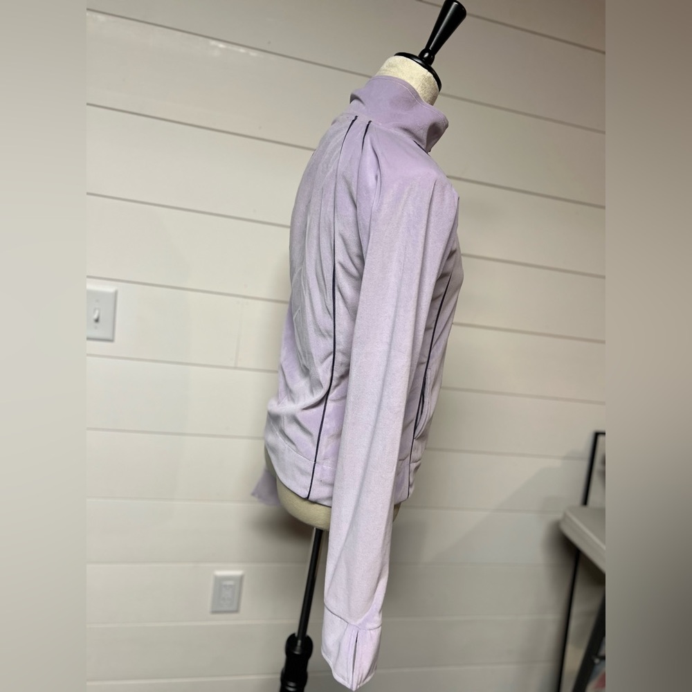 Split Velvet Light Jacket, Lilac, Medium - image 6